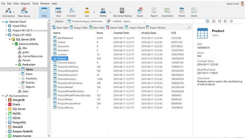 Navicat Premium 15.0 ダウンロード [データベースソフトウェア]