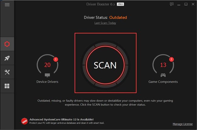 ドライバーブースタースキャン