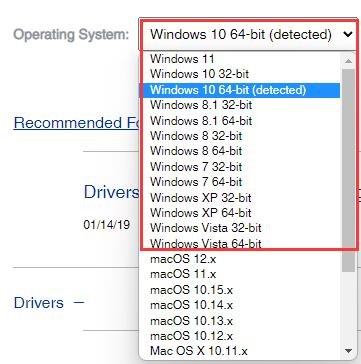 epson DS-531 スキャナ選択 Windows バージョン