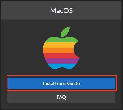 タブレット ドライバーの Mac インストール ガイドを開く