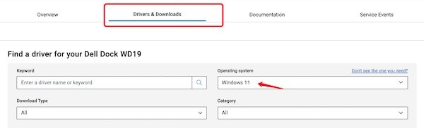 デルのサポートで Windows 11 を選択