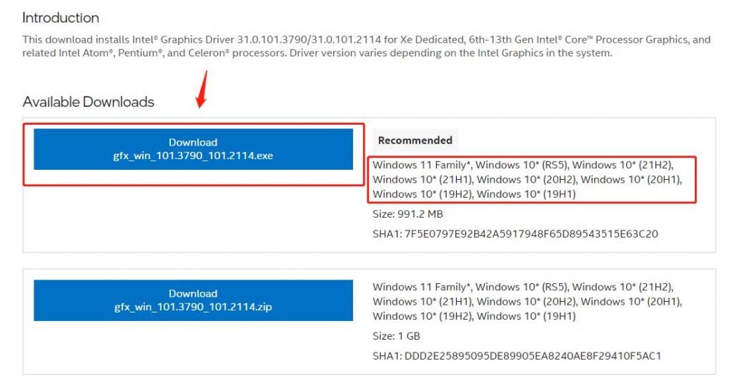 intel iris xe グラフィックス ドライバー クリック ダウンロード